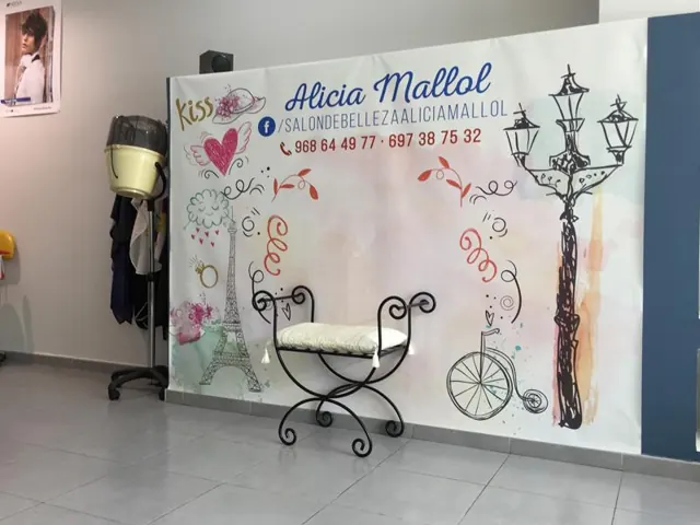 Photocall para peluquería en Murcia